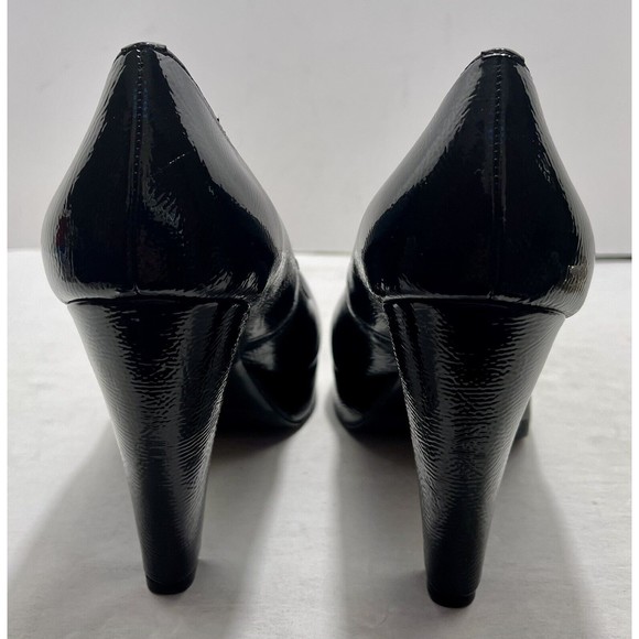 Calvin Klein Scarlet E3297 Black Patent Women’s Chunky Heels Size 7.5M - Picture 9 of 14